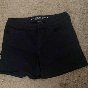 American Eagle stretch black shorts. Size 14.